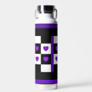 Search for music water bottles Black and white