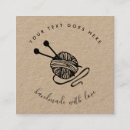 Search for needle business cards Brown kraft