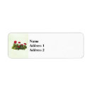 Search for geraniums return address labels Green