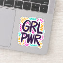 Search for fight like girl stickers Female