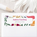 Search for bridal return address labels Wildflower