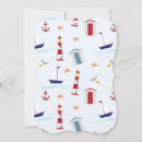 Search for lighthouse invitations Red white blue