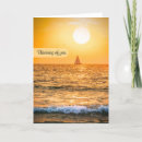 Search for sunset with sailboats cards Thinking of you
