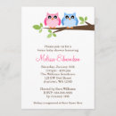 Search for twin owls invitations Cute