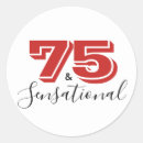 Search for 75th birthday party stickers Chic