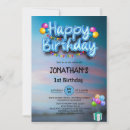Search for colorful 1st birthday invitations Kids