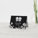 Search for halloween wedding thank you cards Black and white