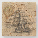 Search for vintage maps coasters Nautical