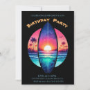 Search for surfboard birthday invitations Tropical