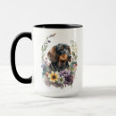 Search for black and tan dachshund mugs Flowers