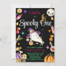 Search for spooky one birthday invitations Watercolor