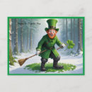 Search for four leaf clovers postcards Ireland