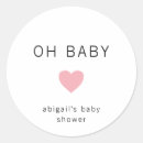 Search for baby shower oh baby stickers Minimal