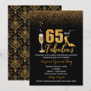 Search for 65 and fabulous invitations Elegant
