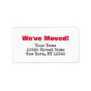 Search for modern house return address labels Change of address