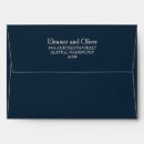 Search for navy blue wedding envelopes Simple