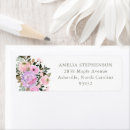 Search for floral lilac return address labels Elegant