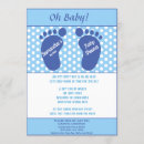 Search for foot print baby shower invitations Blue