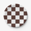 Search for brown gingham paper plates Chequerboard
