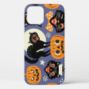 Search for pumpkin cat iphone cases Black