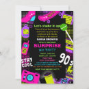 Search for 90s party invitations Neon