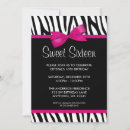Search for zebra print sweet 16 invitations Trendy
