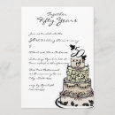 Search for anniversary cake invitations Golden