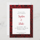 Search for gothic red and black wedding invitations Moody