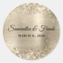 Search for champagne glitter wedding stickers Glam