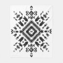 Search for black and white tribal blankets Aztec