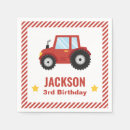 Search for red tractor napkins Party