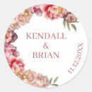 Search for peonies round stickers Peony