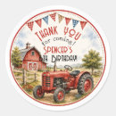 Search for red tractor stickers Birthday