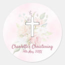 Search for girl christening stickers Watercolor