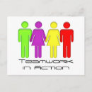 Search for working together postcards Teamwork