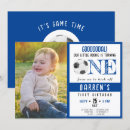 Search for soccer 1st birthday invitations Cute