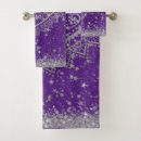 Search for purple and silver bathroom accessories Trendy