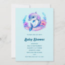 Search for aquatic baby shower invitations Dolphin