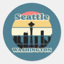 Search for vintage washington stickers Seattle