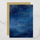 Search for starry wedding invitations Gold