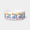 Search for nautical pet bowls Navy