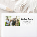Search for family photo return address labels Minimal