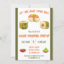 Search for sushi roll invitations Party