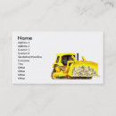 Search for demolition business cards Bulldozer