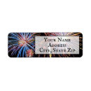 Search for fireworks return address labels Celebration