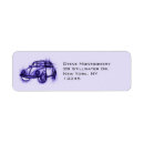 Search for classic cars return address labels Retro