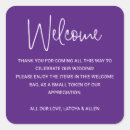 Search for welcome bag wedding stickers Modern