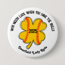 Search for 4 leaf clover button badges Good luck charm