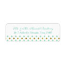 Search for mint and gold return address labels Stylish