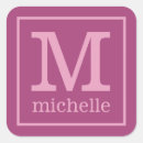 Search for monogram name stickers Girly
